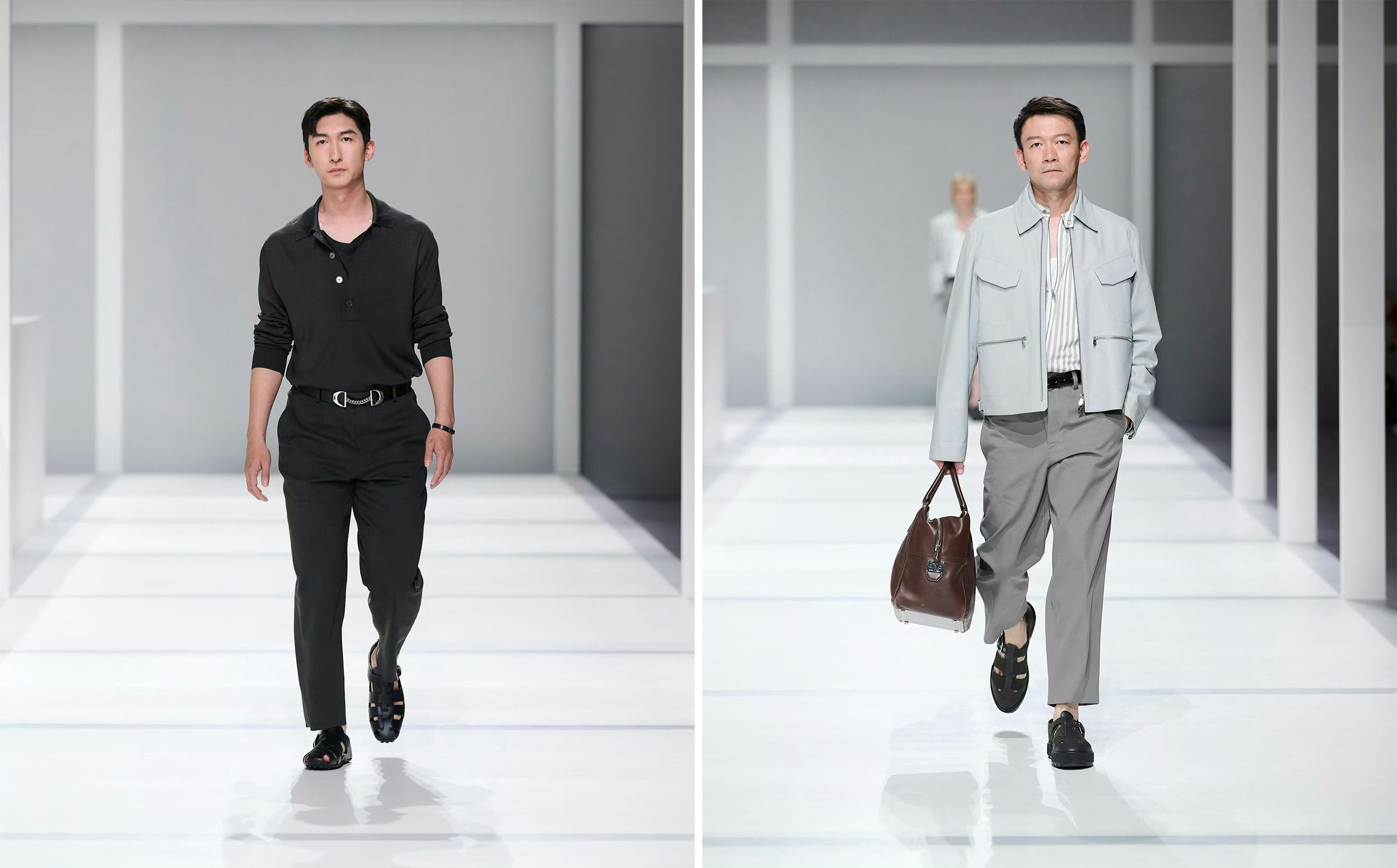 Hermès showcased its Summer 2024 menswear collection at SHFW. Photo: Hermès