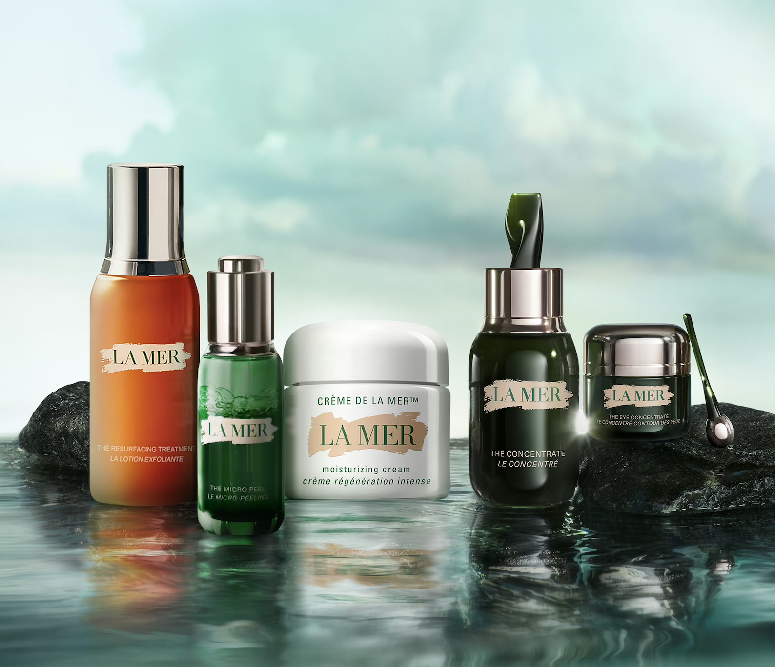 La Mer's popular skincare products. Image: La Mer's Weibo
