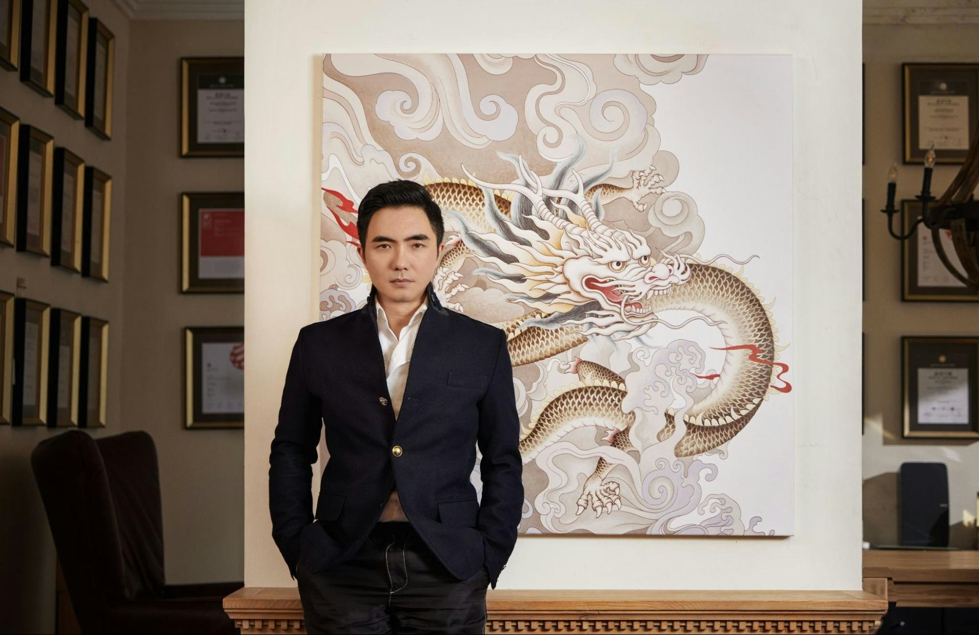 Bulgari collaborates with Chinese artist Pan Hu in celebration of the Year of the Dragon. Photo: Bulgari 
