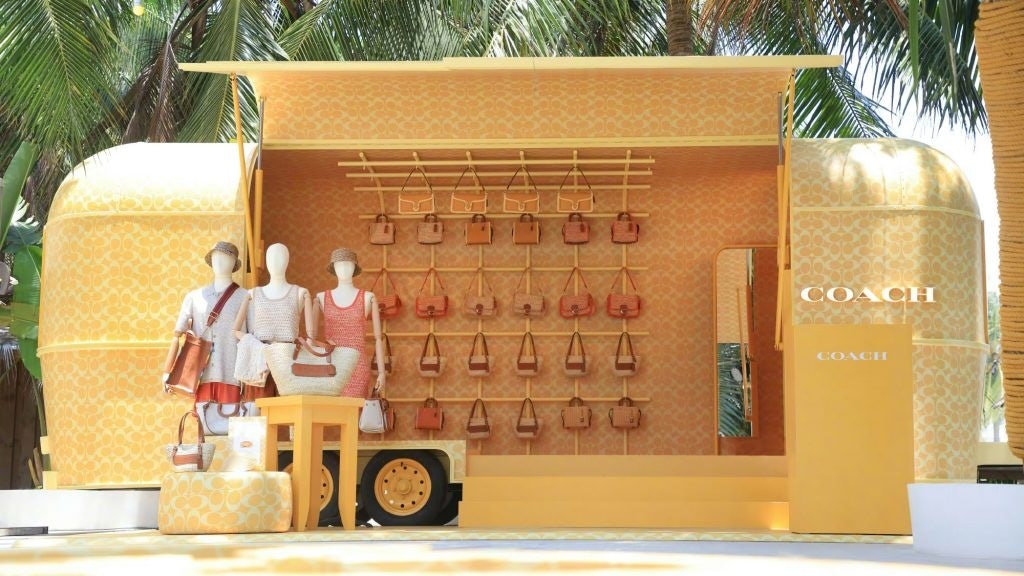 Coach launched a pop-up store in Hainan in May 2023. Photo: Coach