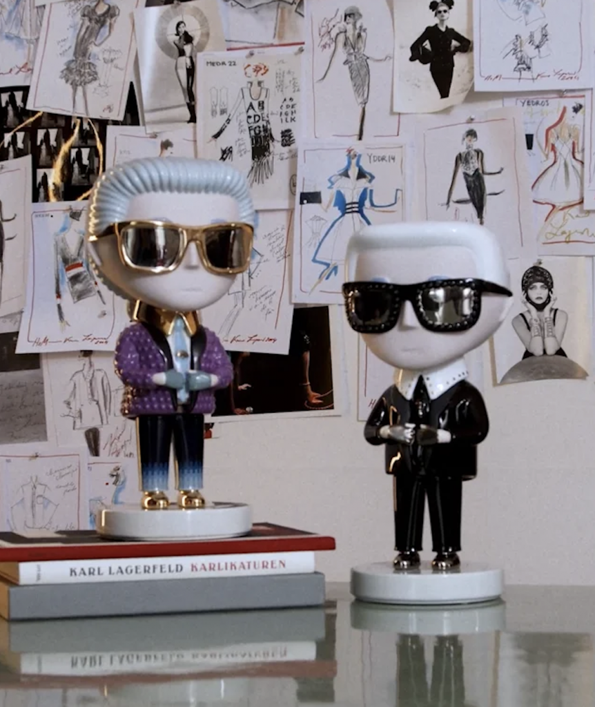 The Dematerialised dropped its latest Karl Lagerfeld collaboration featuring ceramic physical collectibles. Photo: The Dematerialised