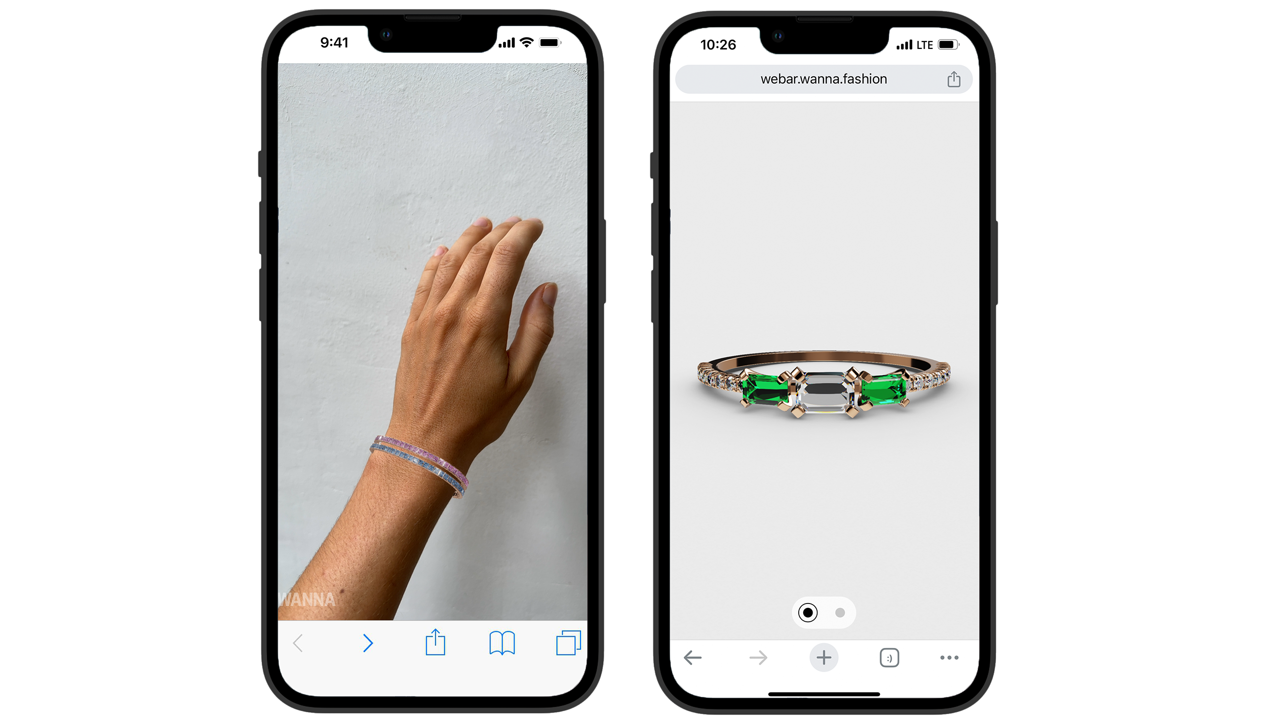 Wanna's new Enhanced Gems tool aims to significantly improve the experience of trying on fine jewelry. Image: Wanna
