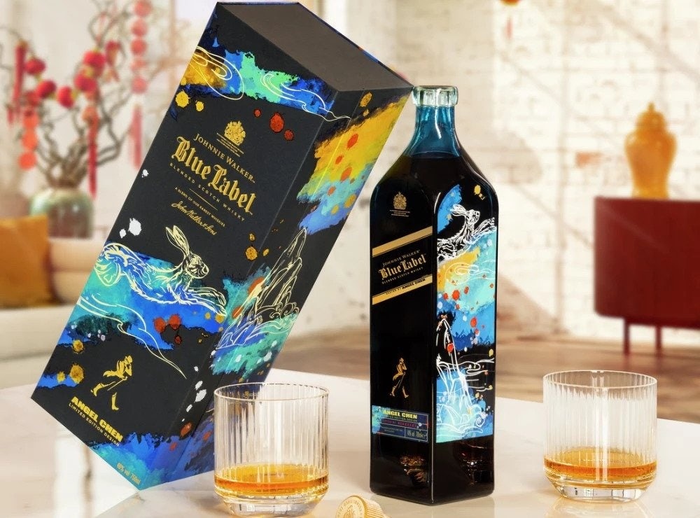 Johnnie Walker teamed up with Angel Chen for a limited edition Year of the Rabbit design. Photo: Johnnie Walker