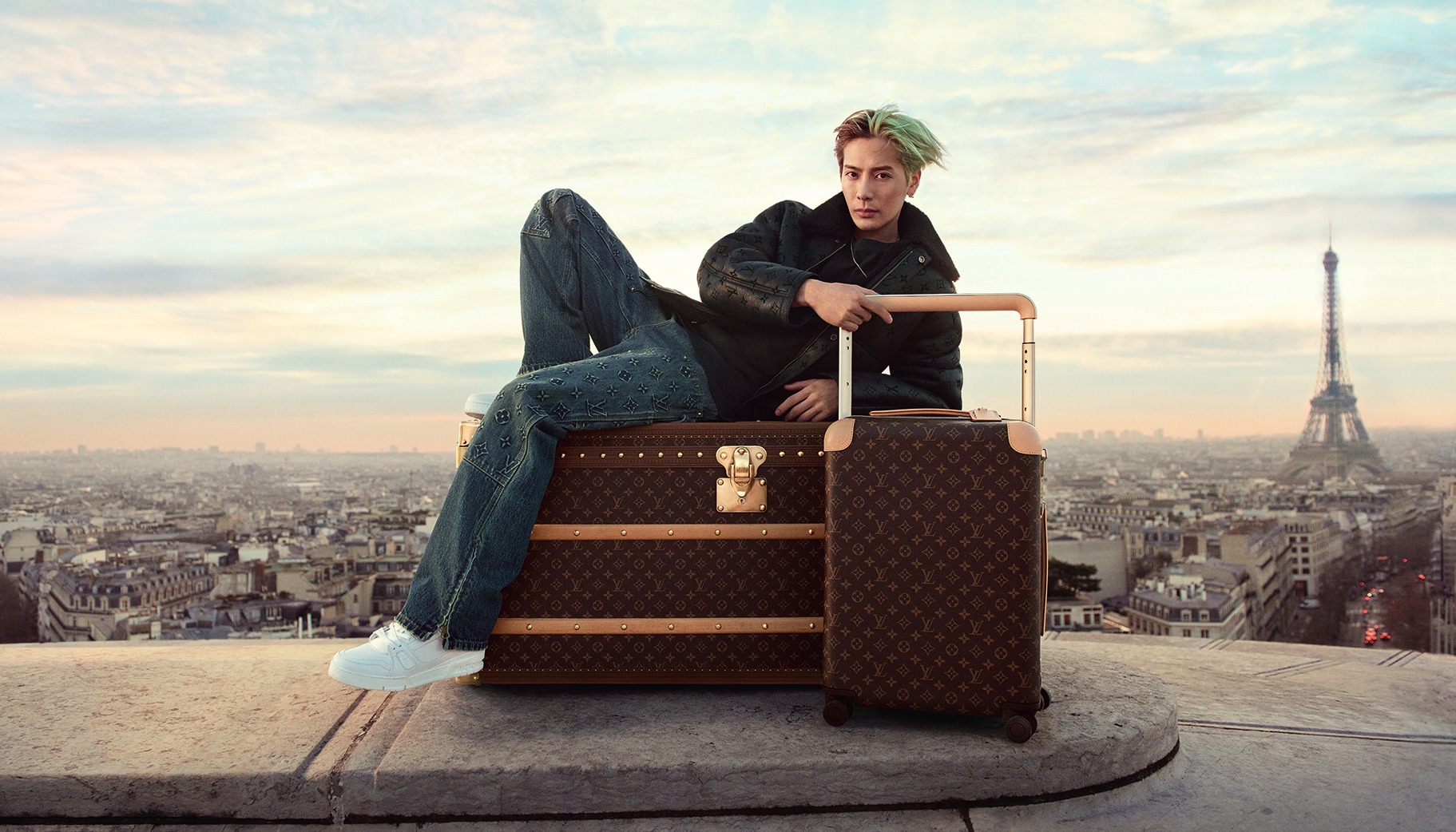 Louis Vuitton’s 2023 travel campaign starring C-pop star Jackson Wang. Image: Louis Vuitton