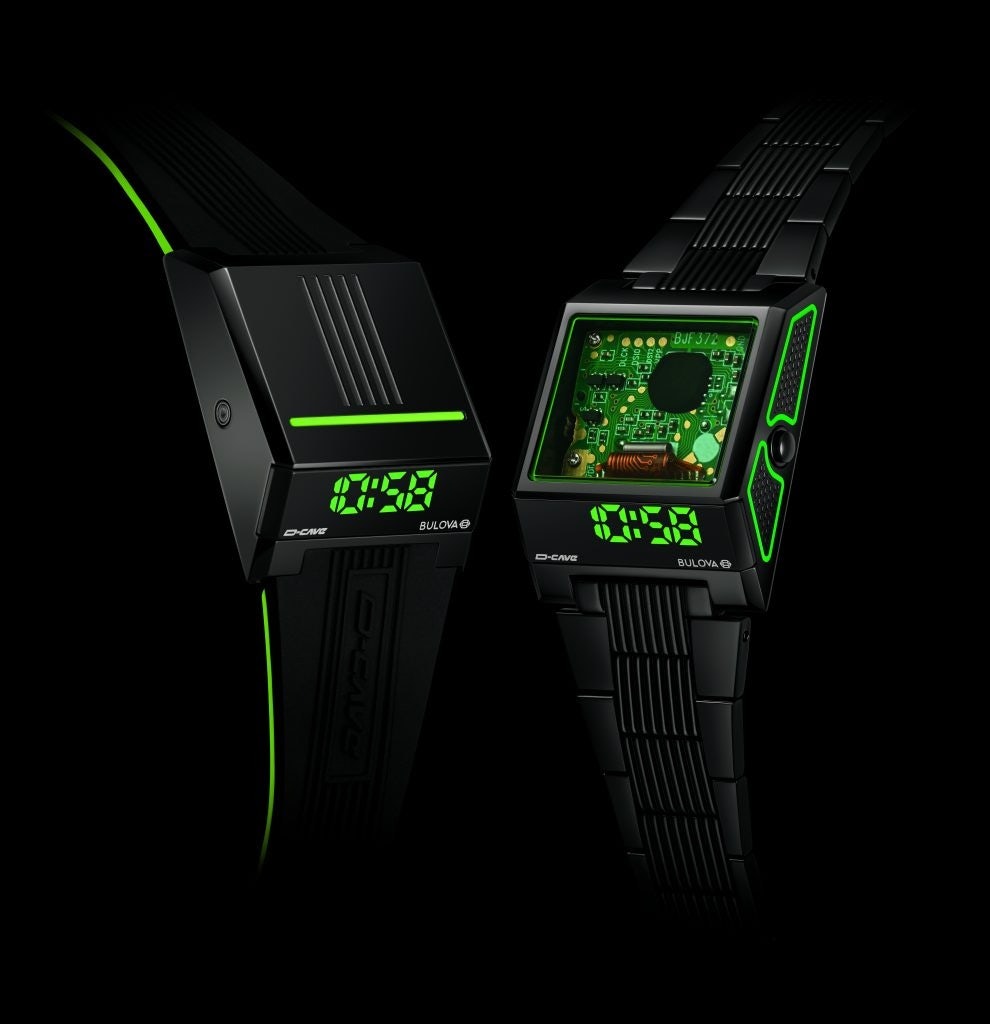 Bulova's collaboration with D-CAVE uses visual concepts inspired by the gaming world. Photo: Bulova
