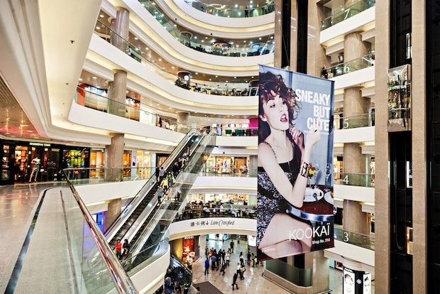 Hong Kong's Times Square mall on March 19, 2013. (Shutterstock) 