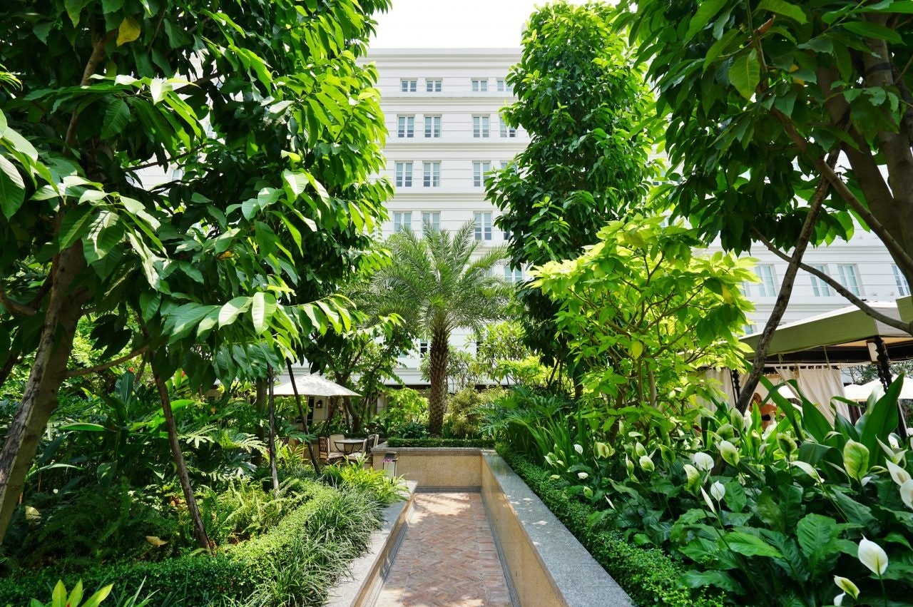 The Park Hyatt Saigon, a luxury hotel located in a landmark French colonial building in the center of Saigon. Image via Shutterstock.