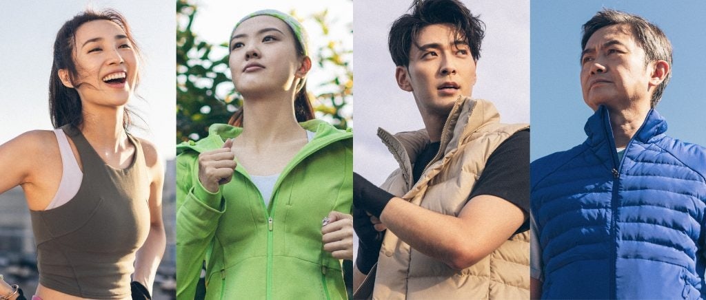 Cici Wang, Zhang Changning, James Lee, and Mao Daqing star in the "Wellbeing for All" campaign. Photo: Courtesy of Lululemon