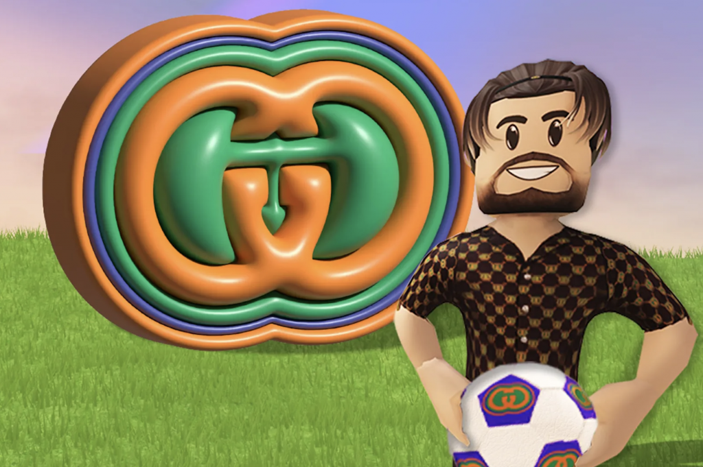 Roblox is tapping football's loyal fan following by bringing Jack Grealish to its Gucci Town platform. Photo: Roblox