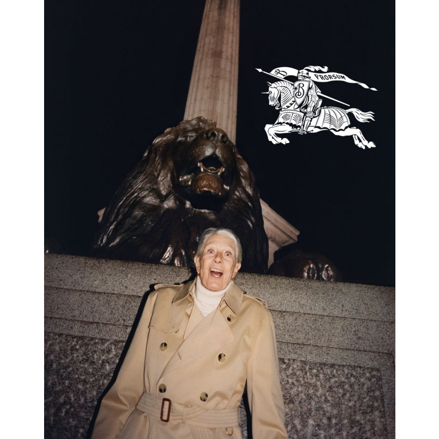 British actress Vanessa Redgrave in Daniel Lee's first Burberry campaign. Image: Burberry and Tyrone LeBon