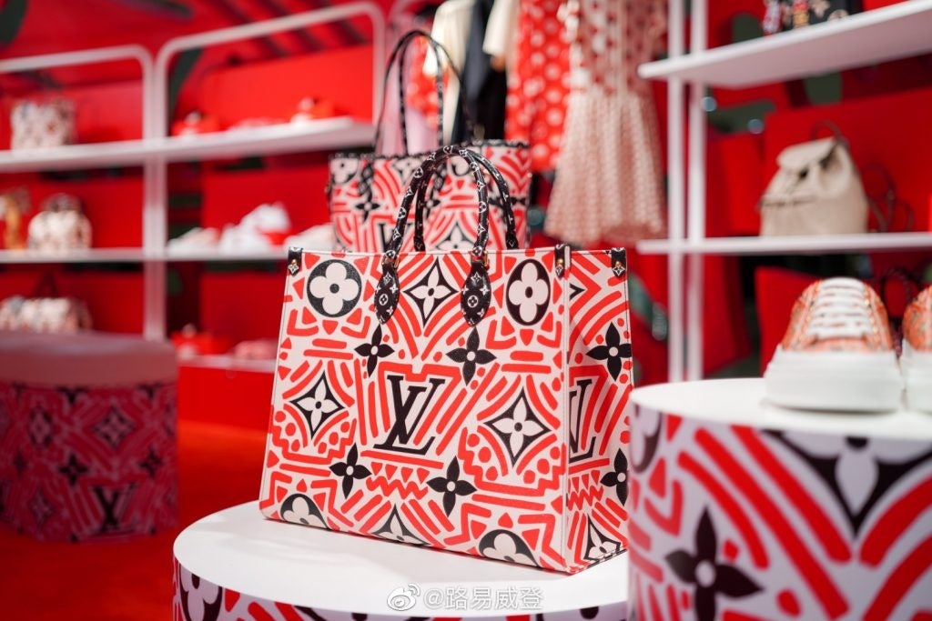 Louis Vuitton celebrated Chinese Valentine's Day, or Qixi, with a pop-up at Beijing SKP. Photo: Louis Vuitton's Weibo
