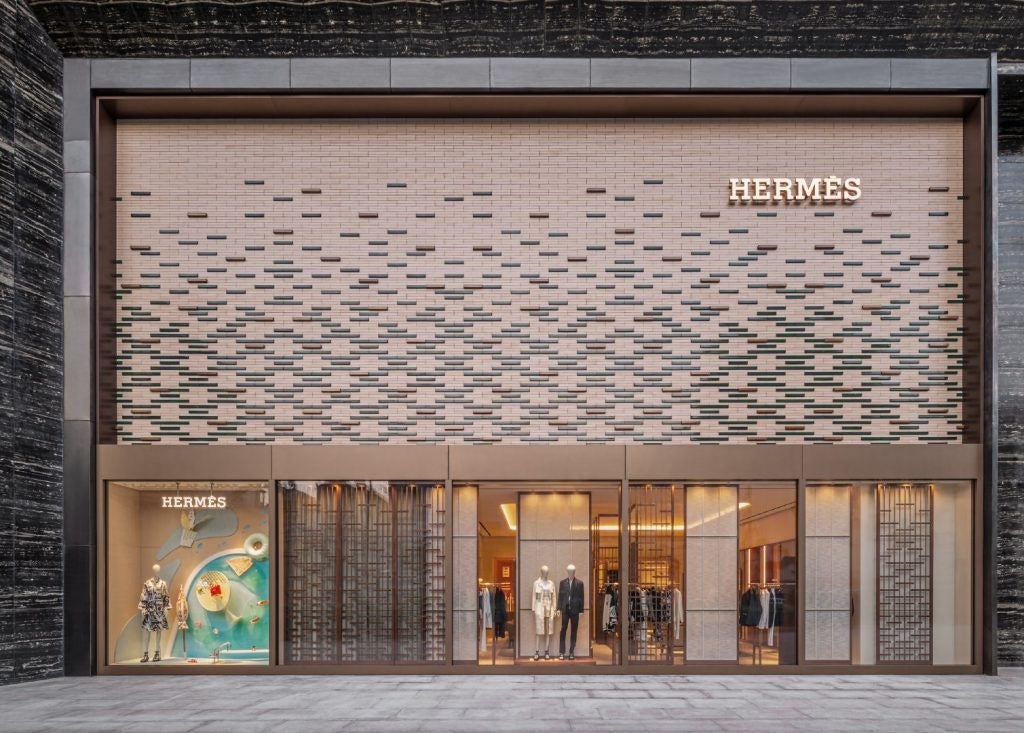 Hermès opened its first store in Henan province at the end of March 2022. Photo: Hermès' Weibo