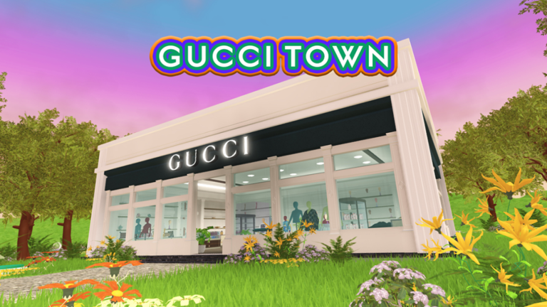 In Gucci Town, users can compete in games to earn GG Gems and explore limited-edition virtual items from Gucci. Photo: Roblox