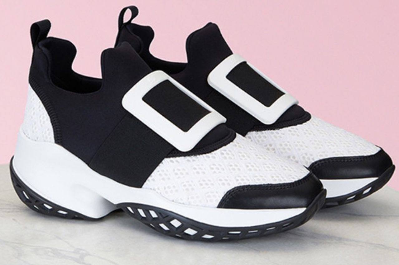 The Roger Vivier Viv' Run sneaker is available on Secoo as part of WOW Brand Week. A limited-edition version of the sneaker is also available. Photo: Secoo website