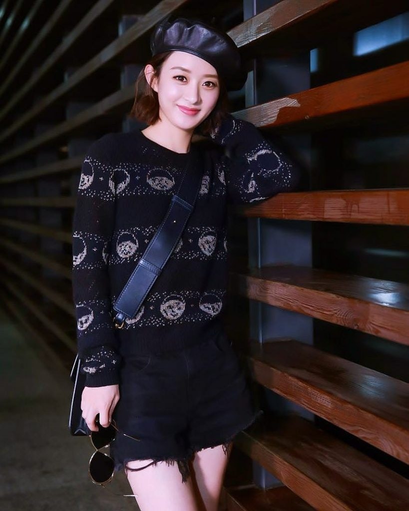 Zhao Liying dressed in Dior's outfits during the Paris Fashion Week. Photo: VCG