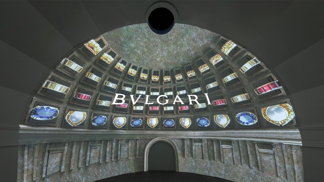 On May 10, Italian jewelry house Bvlgari unveiled a touring exhibition named “Magnifica Roma” in Columbia Circle, Shanghai. Photo: Courtesy of Bvlgari.