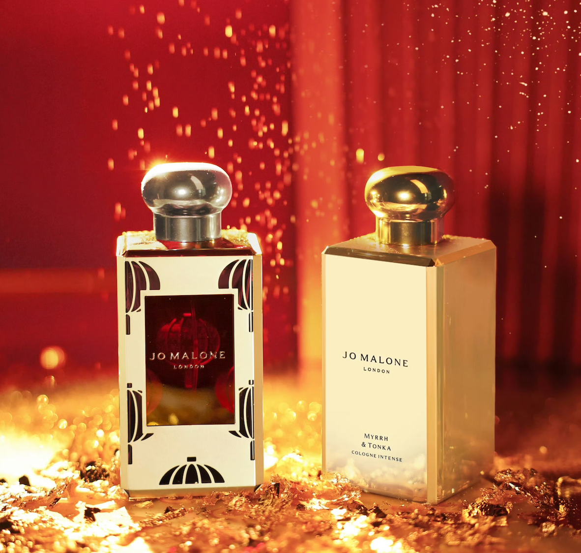  Jo Malone's “Myrrh and Tonka Bean” and “Red Hibiscus” limited edition fragrances. Image: Jo Malone