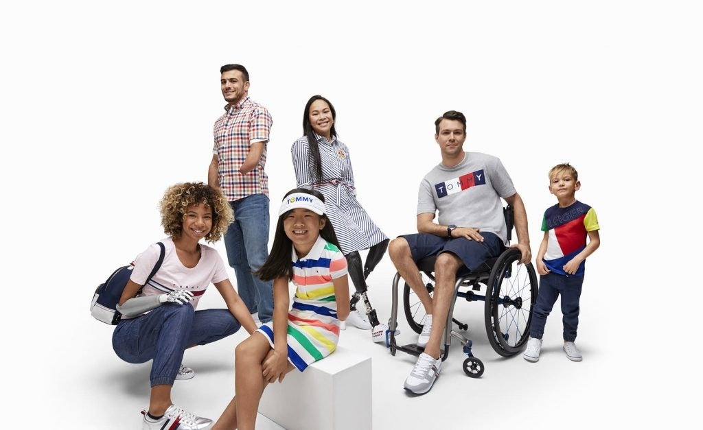 The Tommy Hilfiger Adaptive collection is designed to be easier for people with disabilities to wear, with modifications such as magnetic zippers, side openings, and adjustable shoulder straps. Photo: Tommy Hilfiger