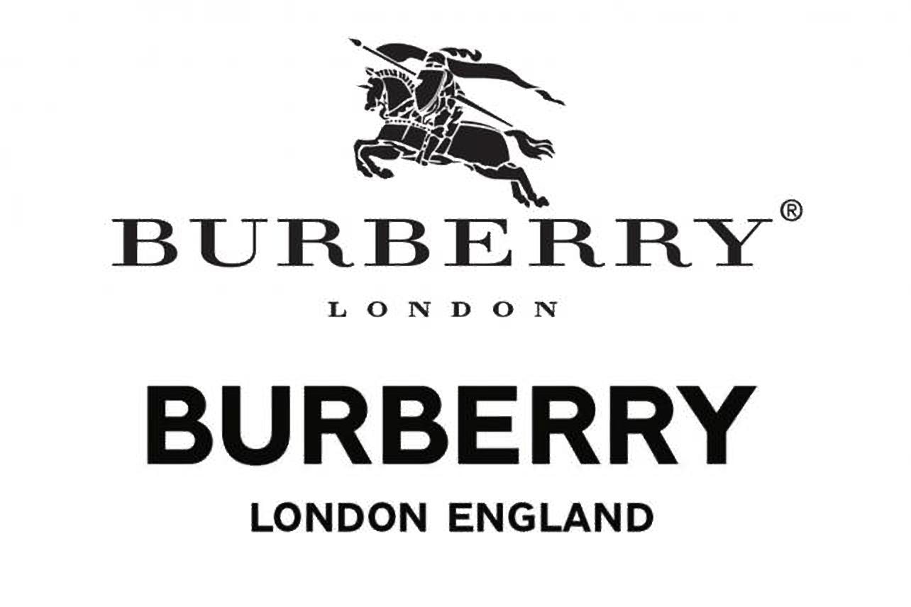 Old Burberry logo (top), new Burberry logo (bottom). Courtesy photo