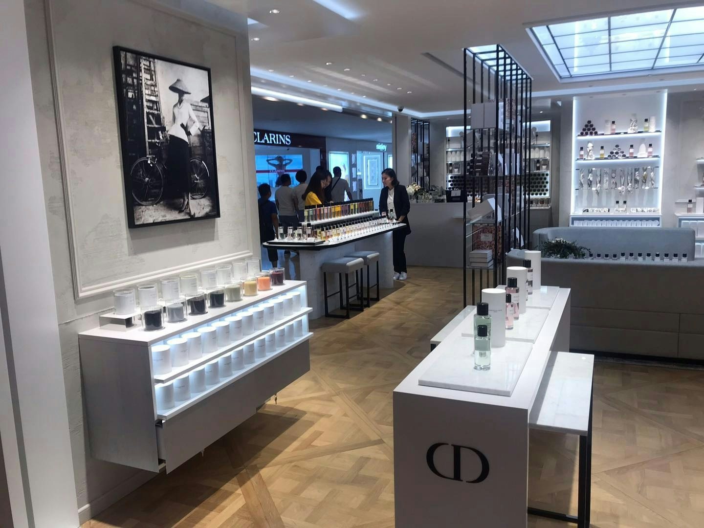 Interior photo of Christian Dior Parfum pop-up and the scented candles display. Photo: The Chinese Pulse