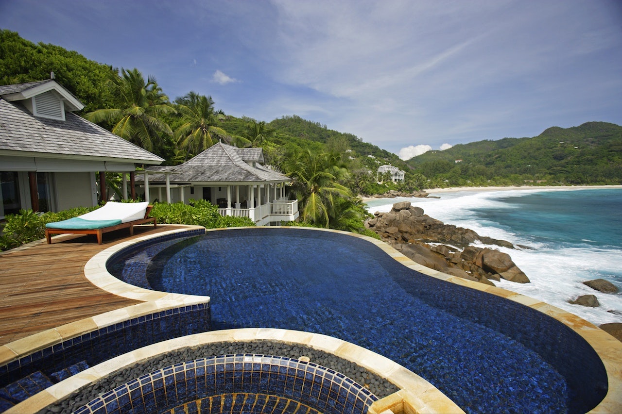 Banyan Tree Hotel Anse Intendance, Mahe', Seychelles. Image via Shutterstock.