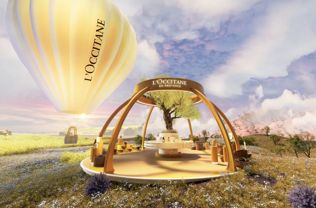 L'Occitane's virtual store experience transported visitors to the heart of the brand's hometown in Provence. Photo: L'Occitane