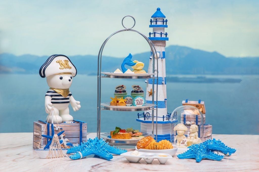 Max Mara’s afternoon tea featured a unique Teddy Bear-inspired dessert set. Photo: Courtesy of Shimao Hotels & Resorts Group