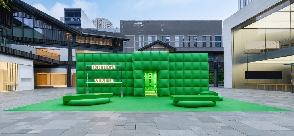 Bottega Veneta's pop up in Chengdu. Image: Courtesy of Bottega Veneta