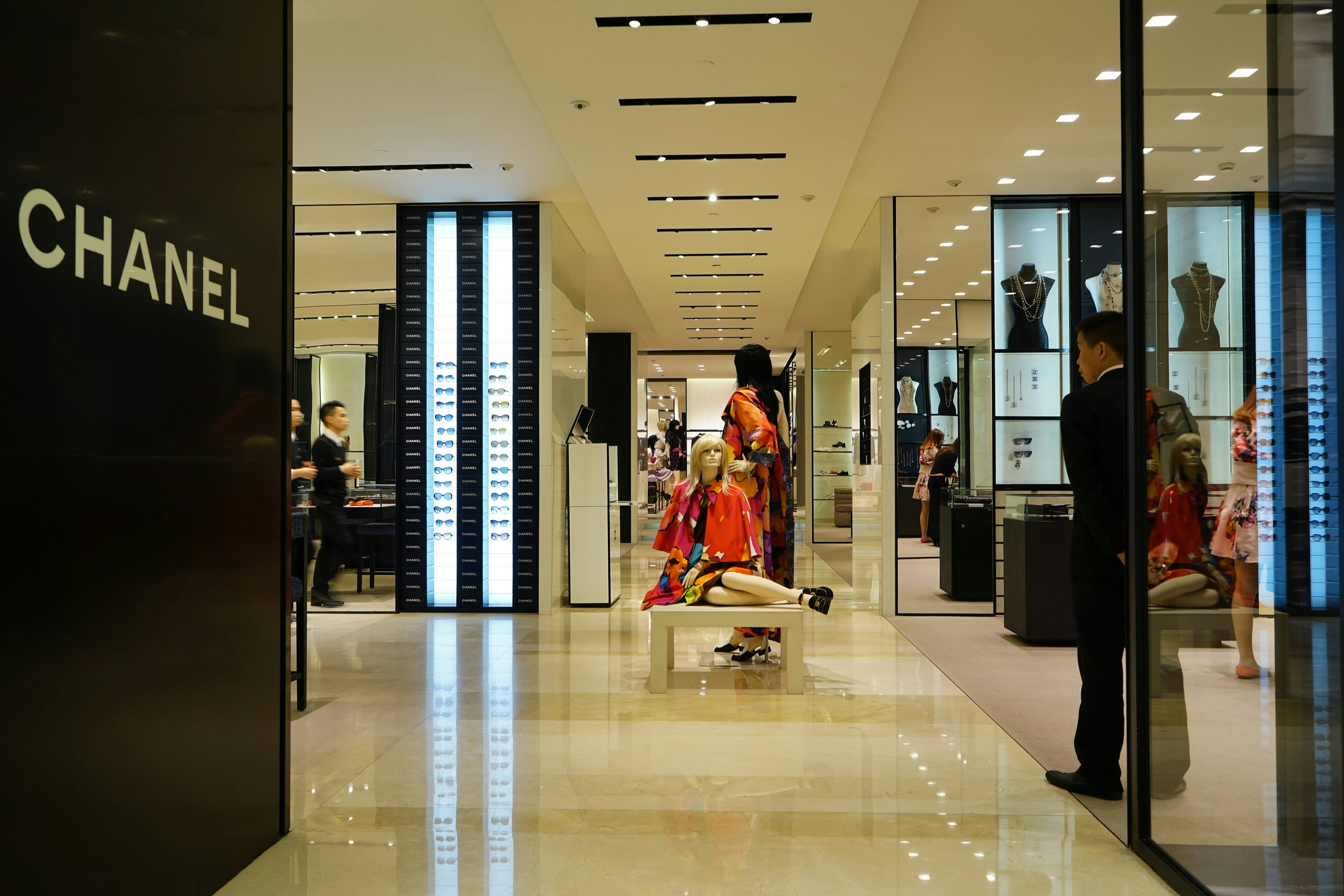 A Chanel boutique in the interior of the IFC Shopping Mall at Lujiazui in Shanghai. (Shutterstock/August_0802)