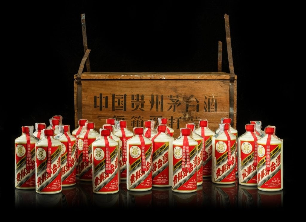 Kweichow Moutai's "Sun Flower" lot sold for 1.4 million at auction. Photo: Sotheby's