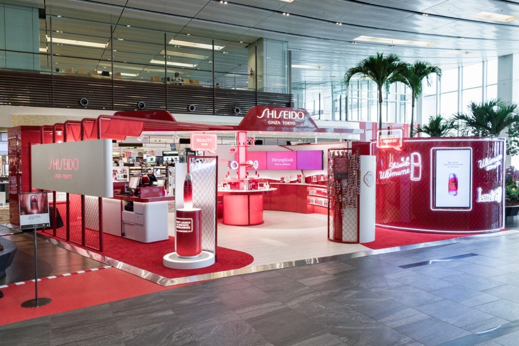 Shiseido has been at the forefront of the Japanese beauty wave as it undergoes a brand transformation; pictured here is the Ultimune pre-launch activation at Changi Airport. Courtesy photo