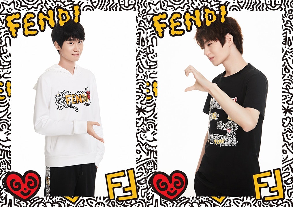 Fendi tapped two professional League of Legend players to promote its Qixi Festival capsule collection. Photo: Courtesy of Fendi