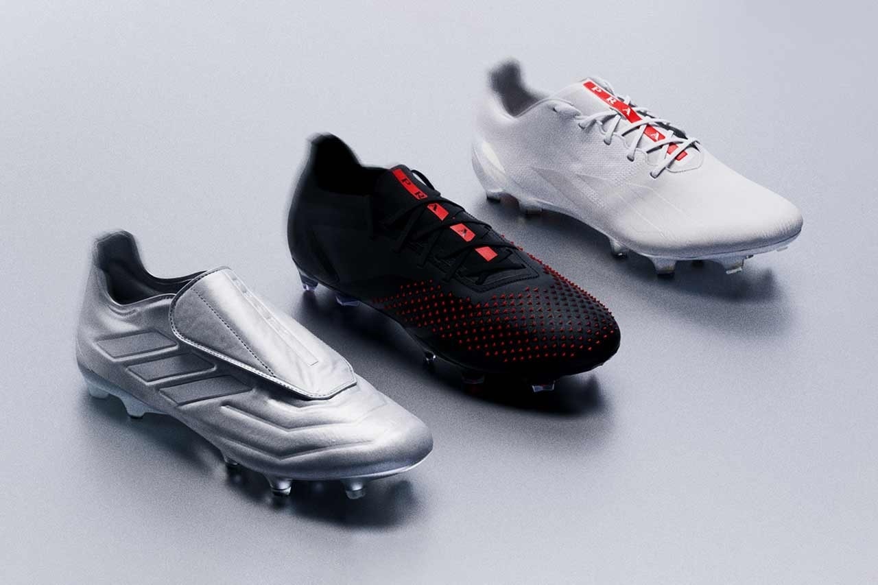 Despite collaborating since 2019, Prada and Adidas have designed a football boot for the first time. Photo: Prada x Adidas