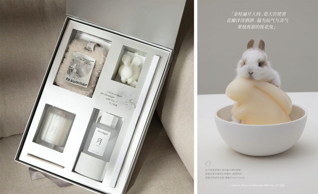 To Summer released rabbit-shaped candles to celebrate the Mid-Autumn Festival. Photo: To Summer