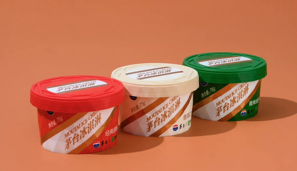 Kweichow Moutai x Mengniu Dairy liquor ice cream was a hit with young Chinese consumers. Photo: Weibo