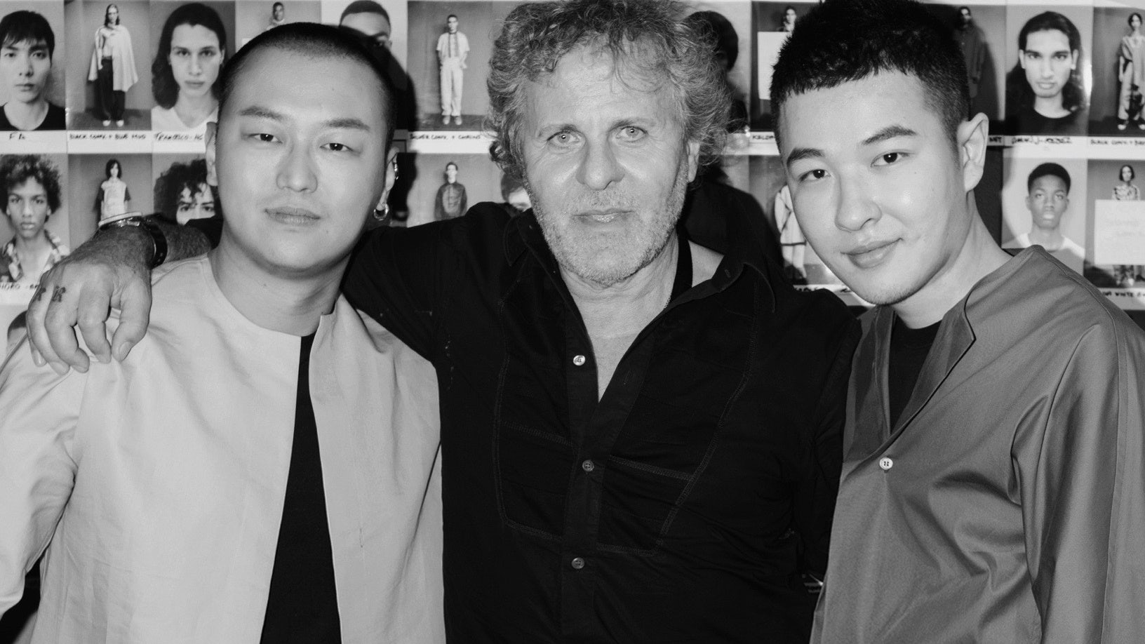 Diesel founder, Renzo Rosso (center) and Pronounce designers Yushan Li (left) and Jun Zhou (right). Photo: Courtesy of Diesel  