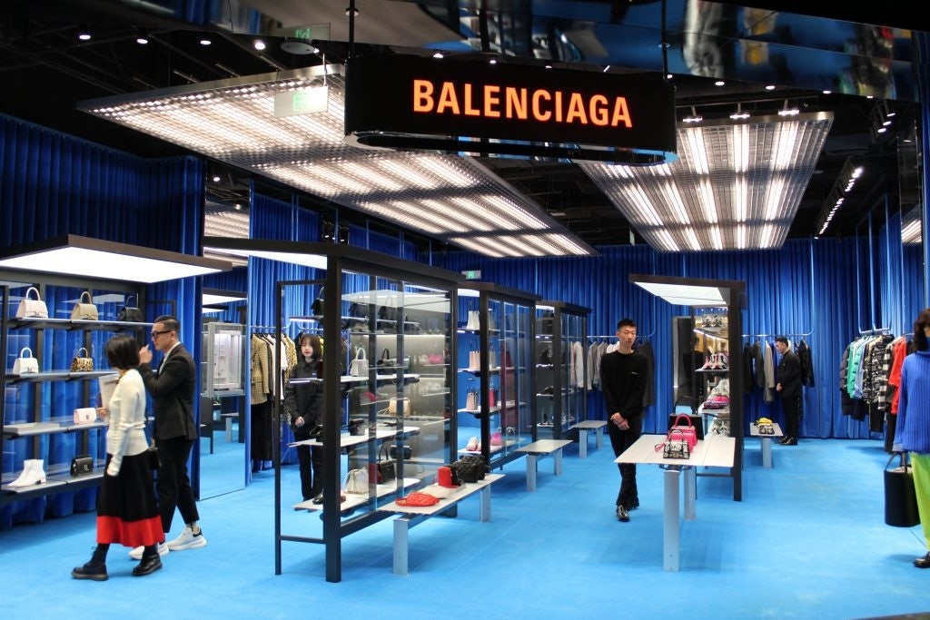 Balenciaga store. Photo: Ruonan Zheng