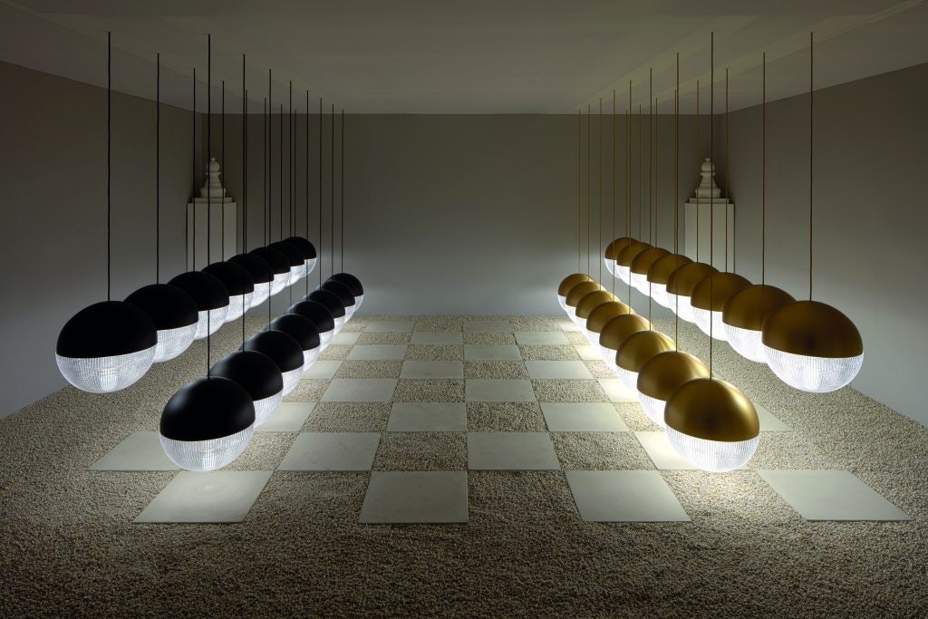 Known for luxury lighting and furniture design, Lee Broom's trademark is undeniably dramatic spotlight installations. Photo: Lee Broom