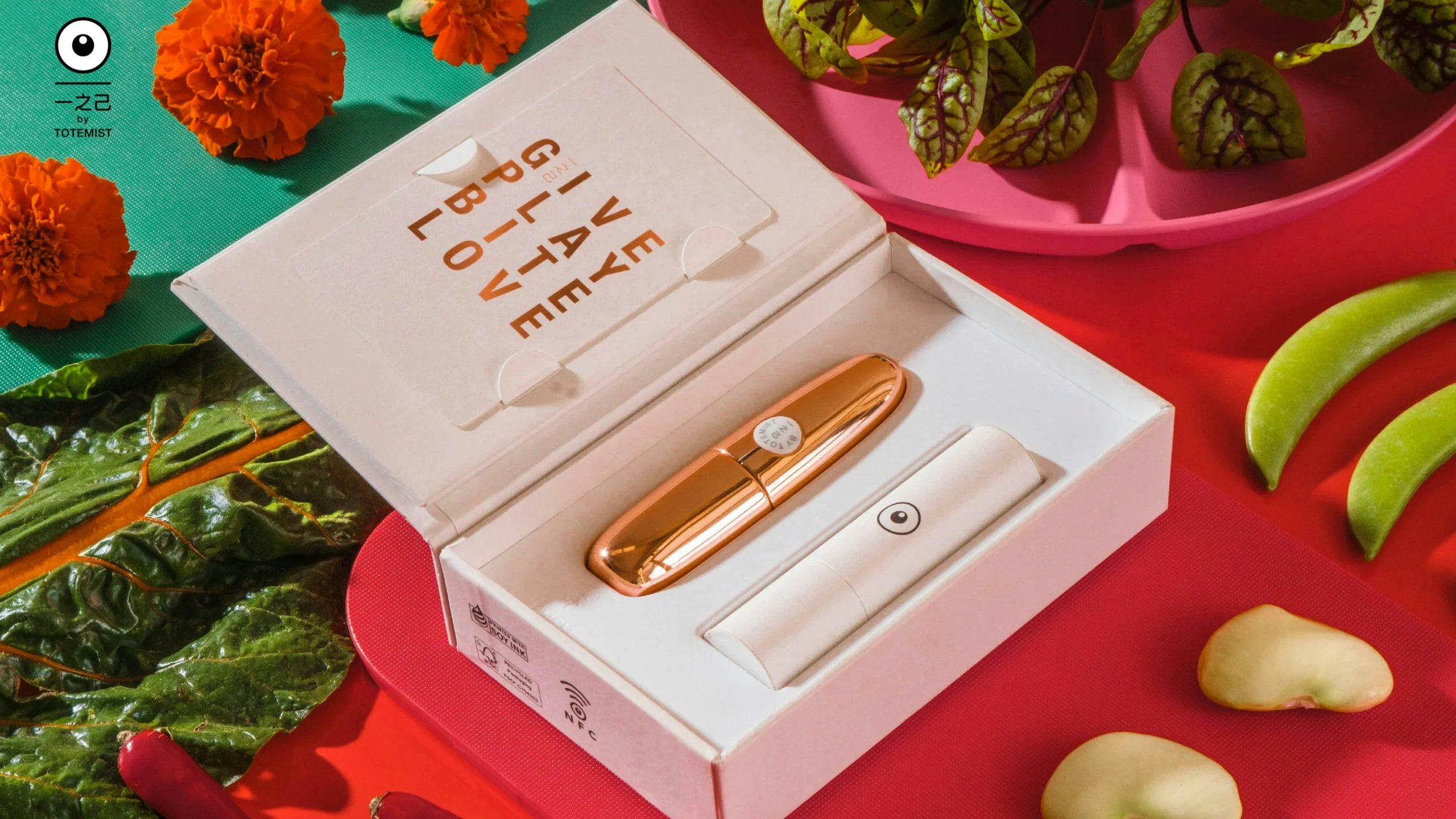 Totemist's debut product is an NFC-connected lipstick. Photo: Totemist