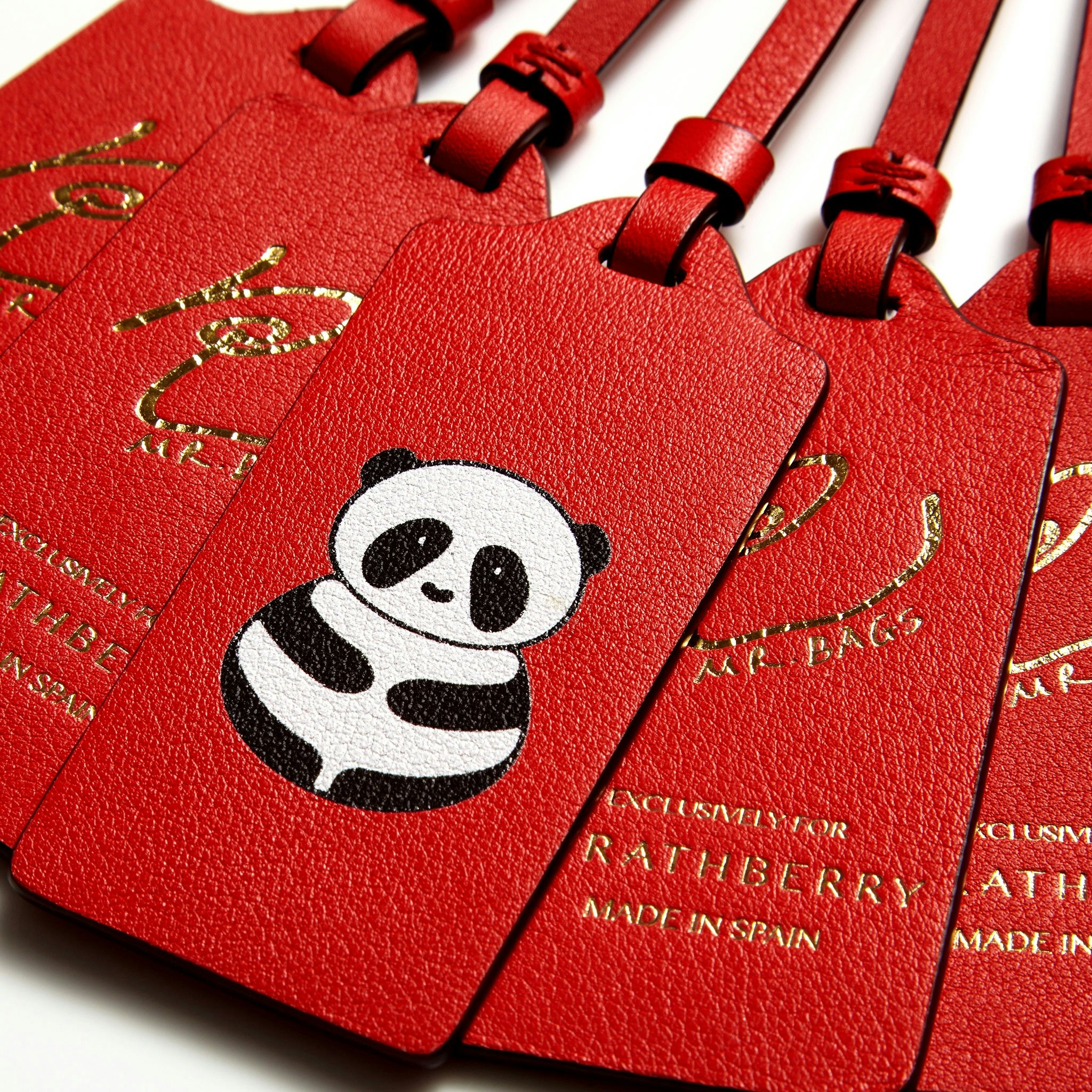 The youthful panda on Strathberry's bag tags is one in a series of illustrations meant to be a playful take on the Year of the Rooster. (Courtesy Photo)
