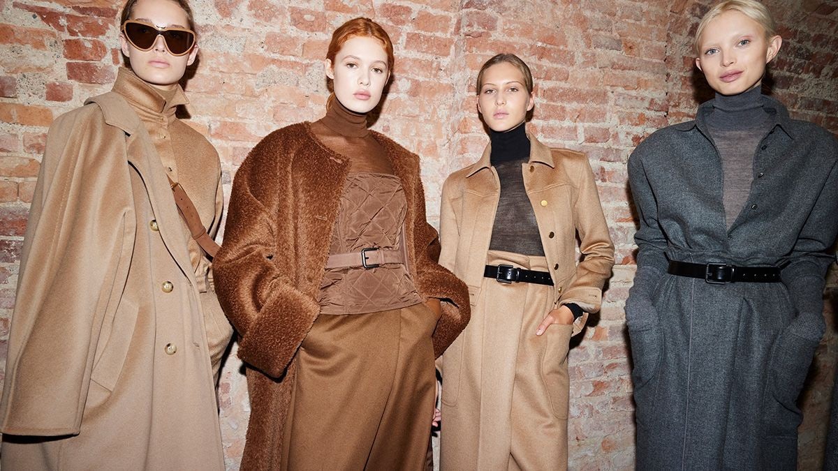 Luxury brands like Gucci and Max Mara are abandoning eccentric logomania styles for heritage and archive pieces at Milan Fashion Week. Image: Max Mara