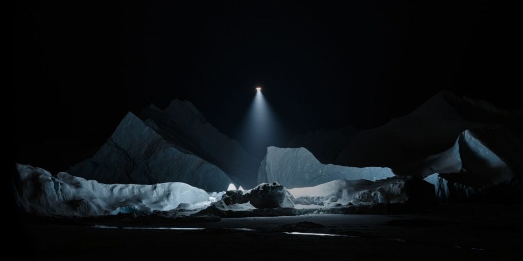 The Swiss artist Julian Charrière directed a film featuring frozen landscapes around the globe for La Prairie. Photo: Courtesy of La Prairie
