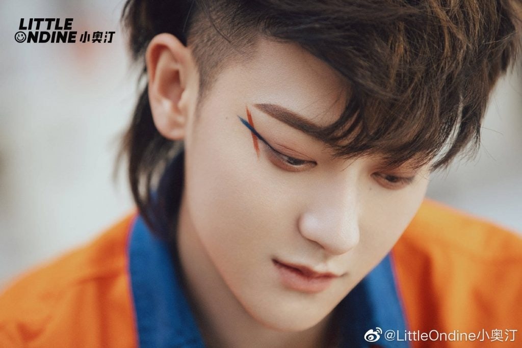 Little Ondine promotes its colorful eyeliners with Chinese idol Tao. Photo: Little Ondine's Weibo