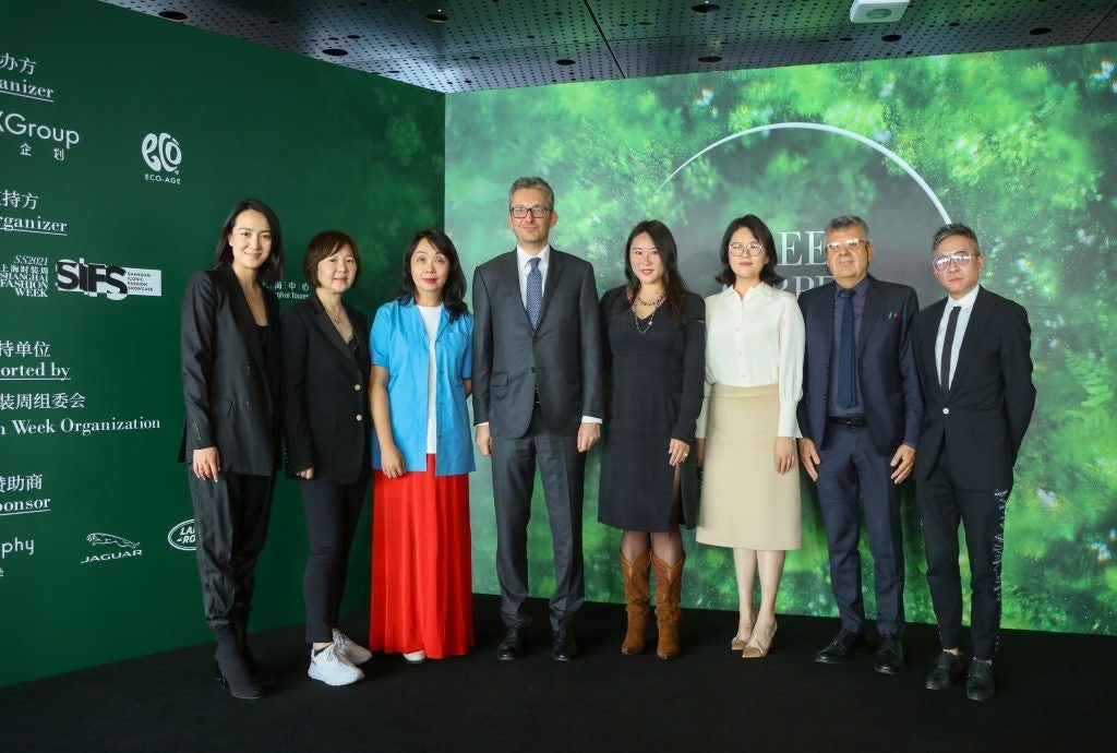 Both Shaway Yeh (third from left) and Cheng Yingting (forth from right) are guests of the panel discussion for this year's Green Carpet Fashion Awards. Photo: Organizers of GCFA
