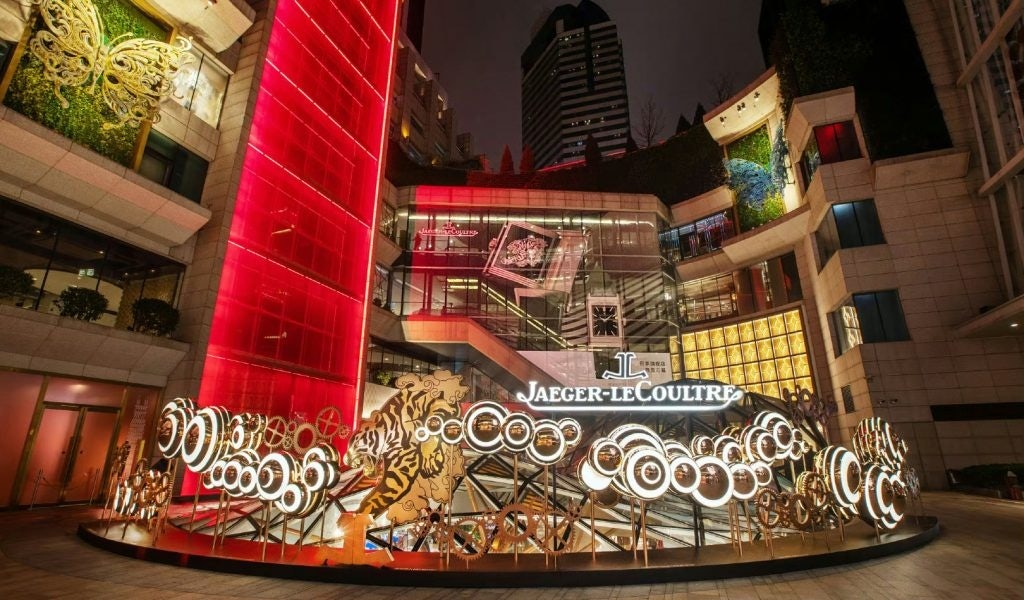 Jaeger-LeCoultre created a tiger-themed art installation to mark the grand opening of its flagship store at Shanghai K11 in 2022. Photo: Jaeger-LeCoultre