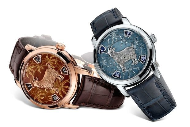 Swiss watchmaker Vacheron Constantin's special-edition Year of the Goat watches. (Courtesy Photo)