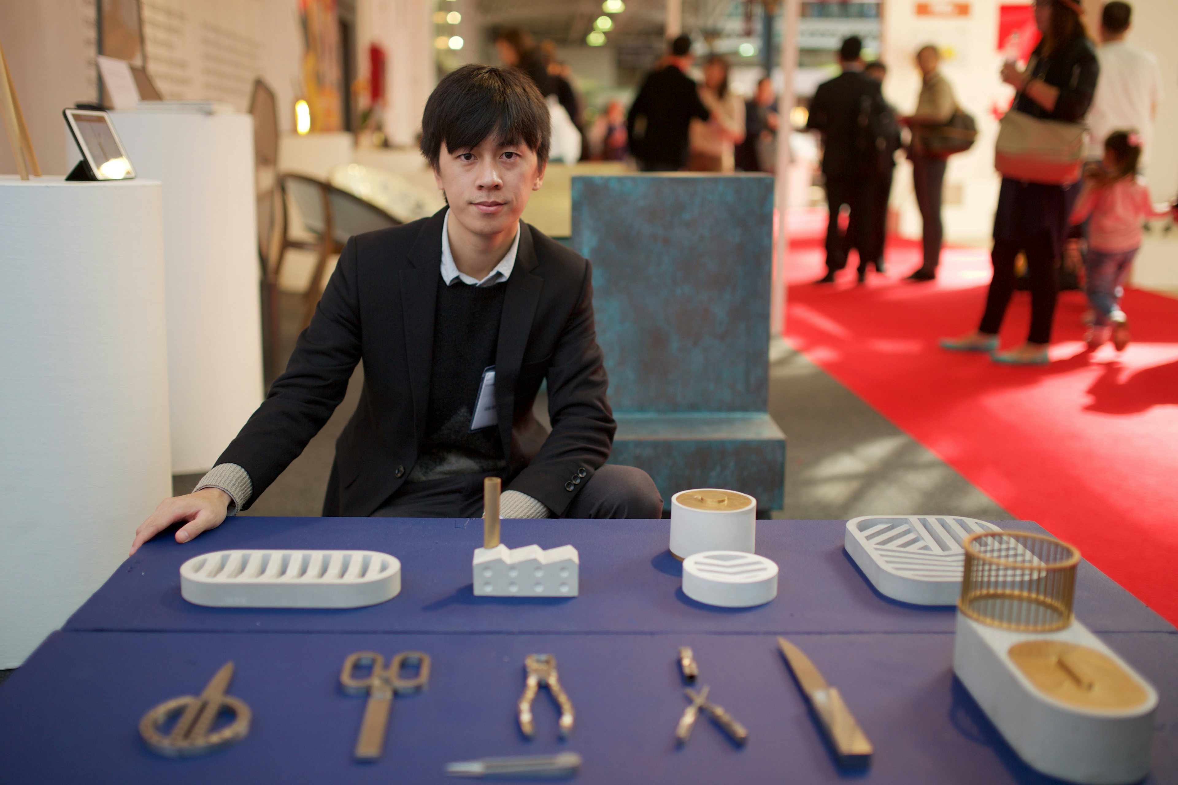 Chen Furong of WUU at last year's 100% Design trade fair. (Courtesy Photo)