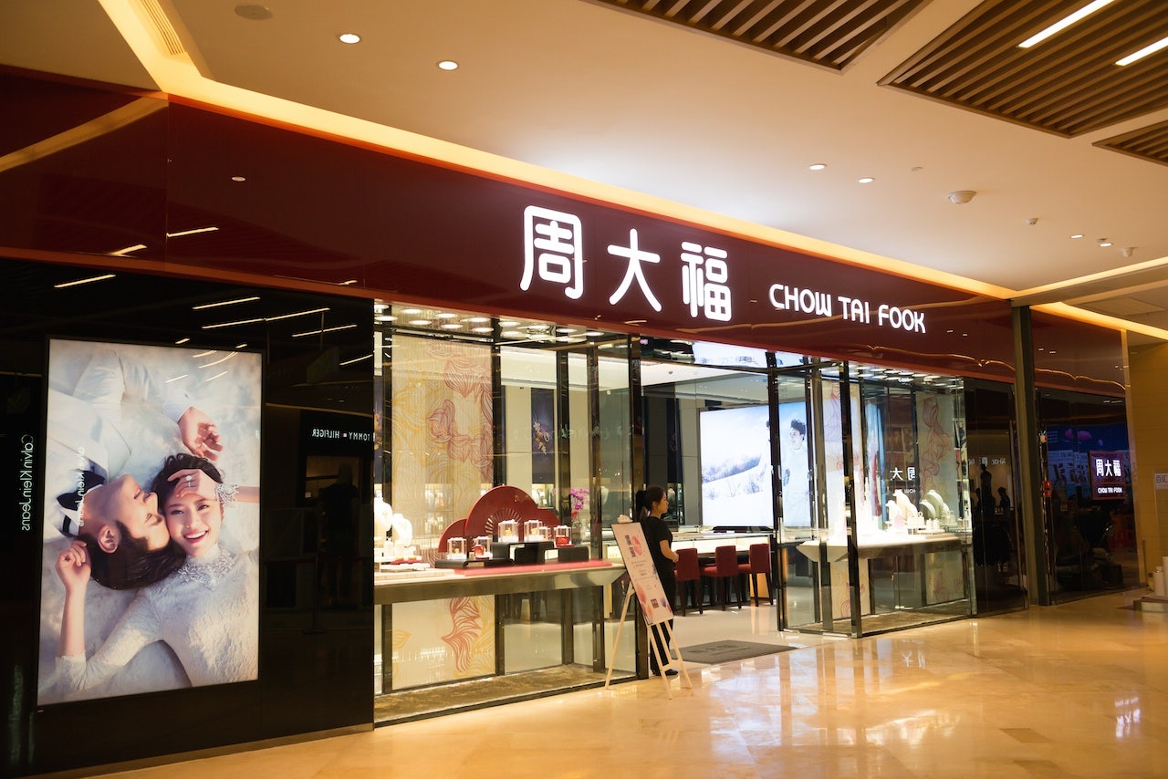 An example of a brand that is thriving with this trend is Hong Kong jewelry conglomerate Chow Tai Fook. Photo: Freer/Shutterstock.com