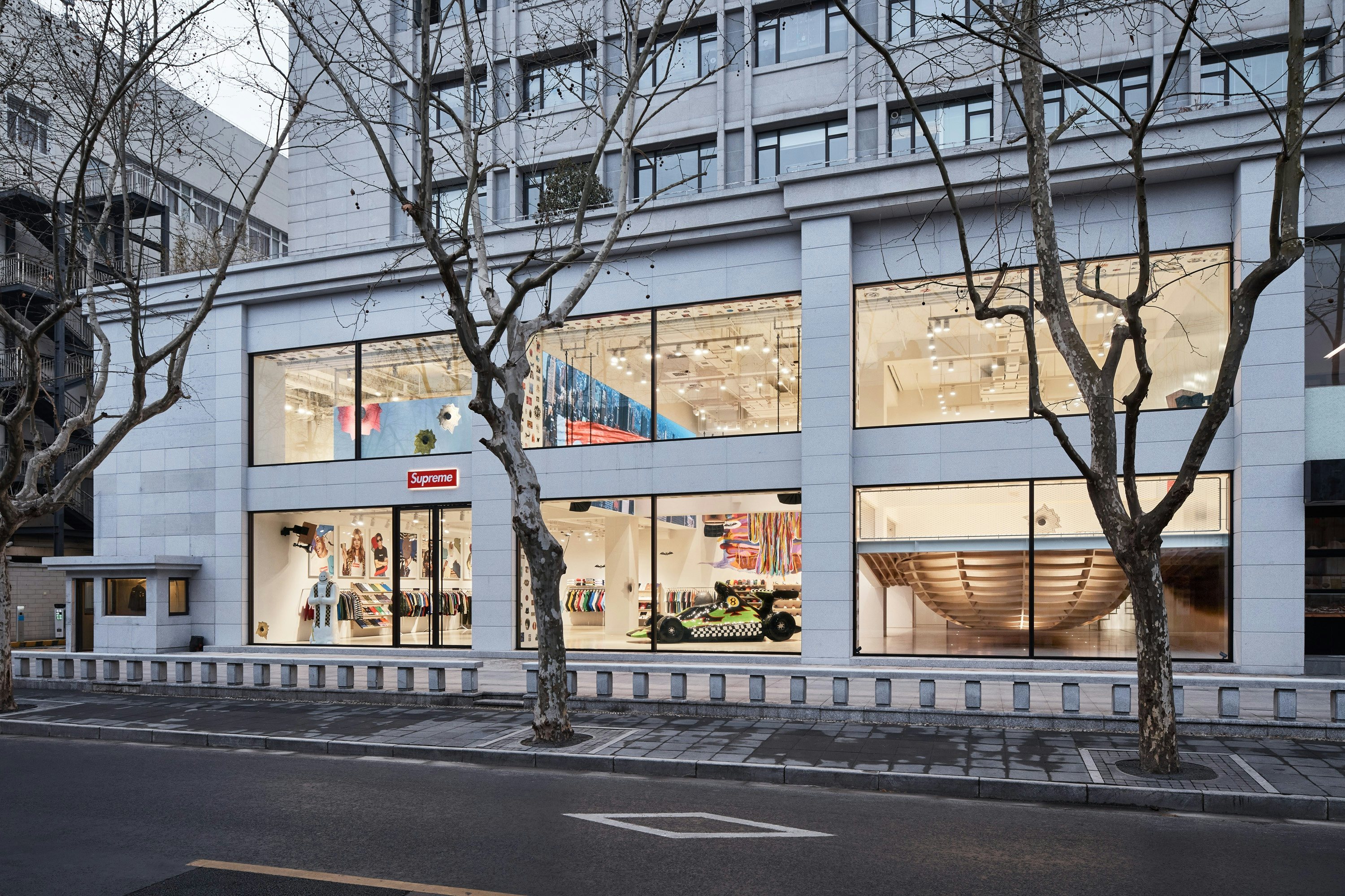 The Shanghai brick-and-mortar store's location is 291 Fumin Road, in the city's designer district. Photo: Supreme
