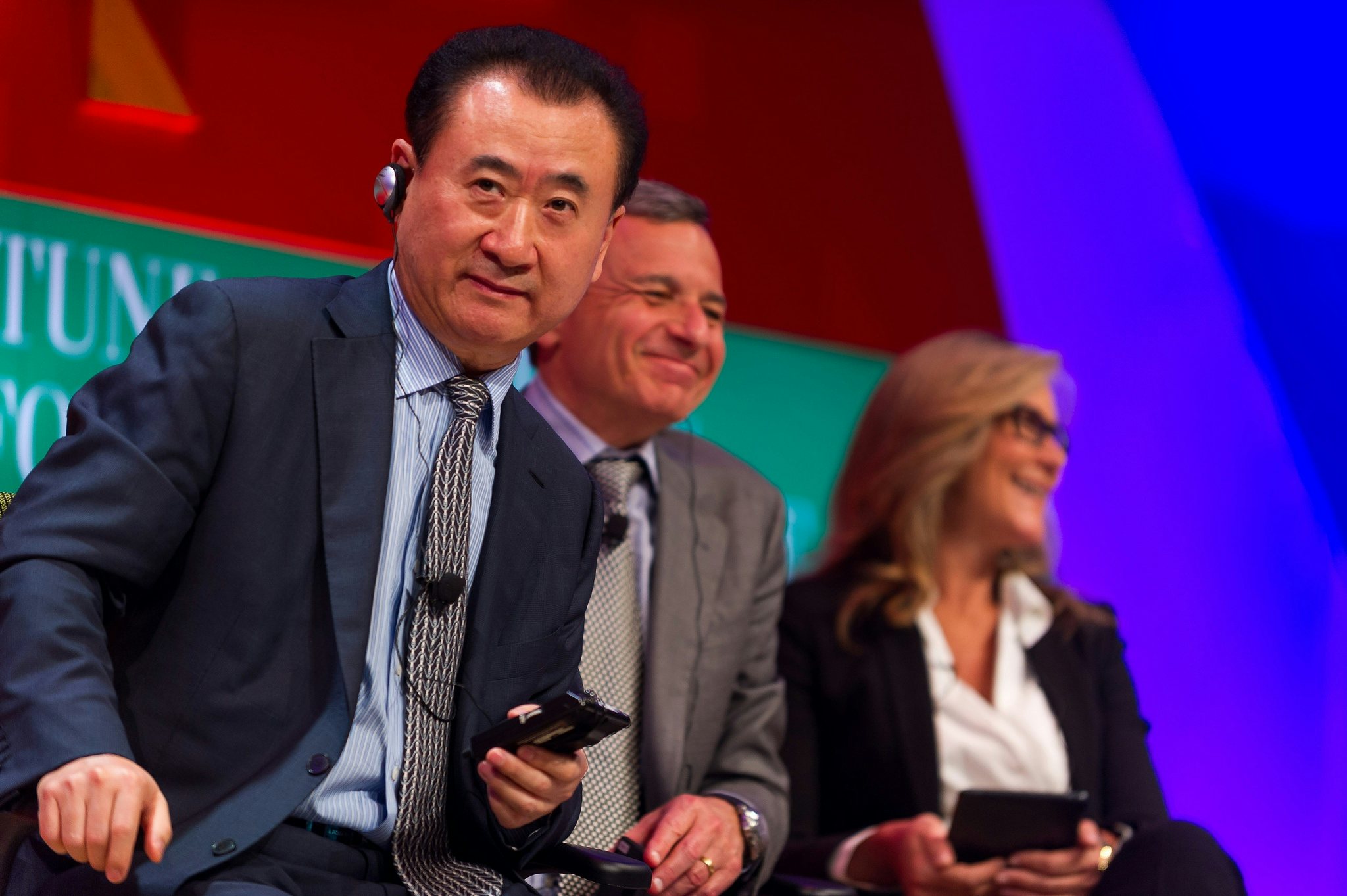 Wang Jianlin at the Fortune Global Forum in 2013. (Flickr/Fortune Live Media)